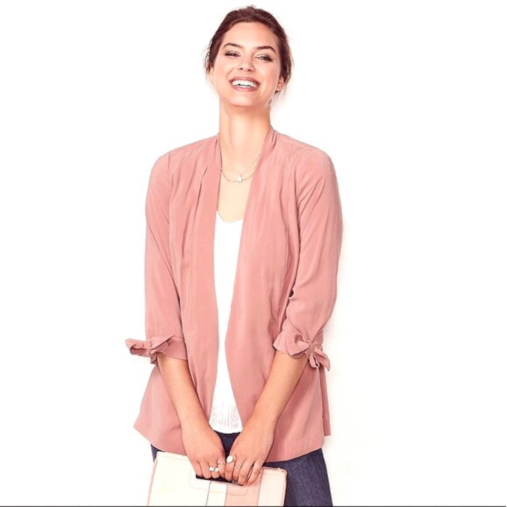 Lauren Conrad XS Blush Three Quarter Sleeve Blazer